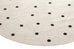 Totit Beige and Black Spotted Round Jute Rug*NO RETURNS UNLESS FAULTY