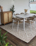 Ullah Brown and Ivory Tribal Flatweave Indoor Outdoor Rug