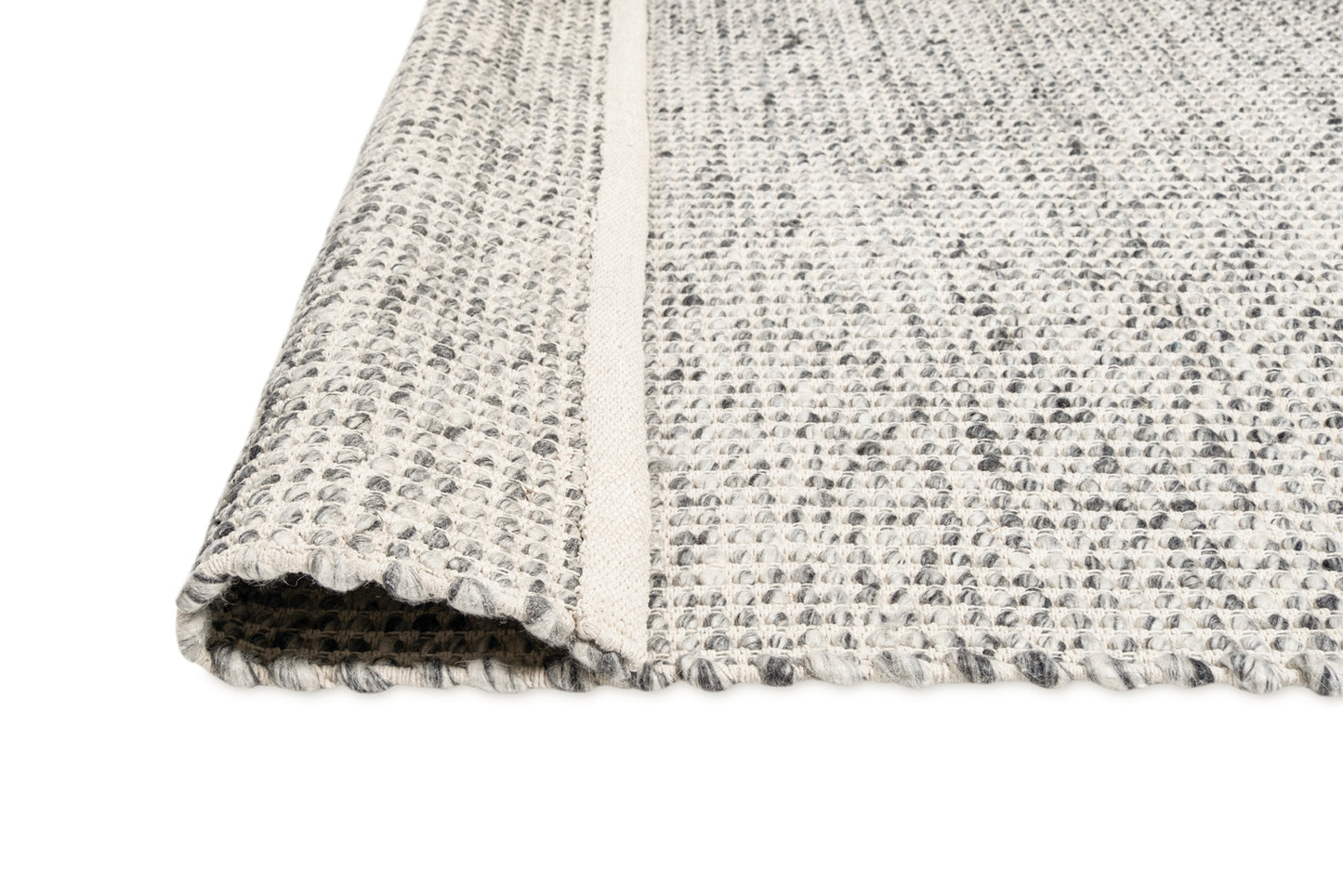 Vaasa Marbled Grey Chunky Wool Rug