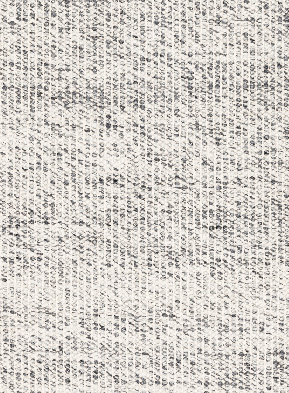 Vaasa Marbled Grey Chunky Wool Round Rug