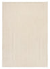 Veluz Cream Striped Washable Shag Rug