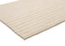 Veluz Cream Striped Washable Faux Fur Runner Rug