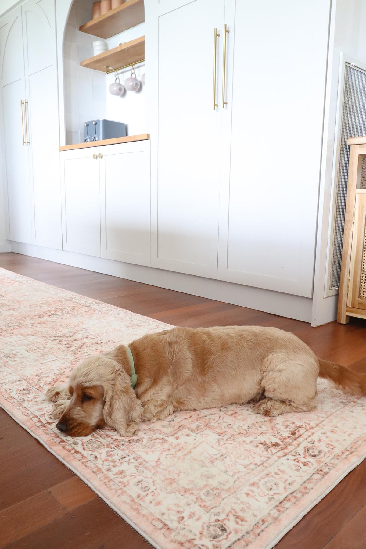 Veronique Rug Veronique Peach and Brown Distressed Washable Runner Rug – Miss Amara (NZ)