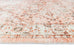 Veronique Peach and Brown Distressed Washable Runner Rug