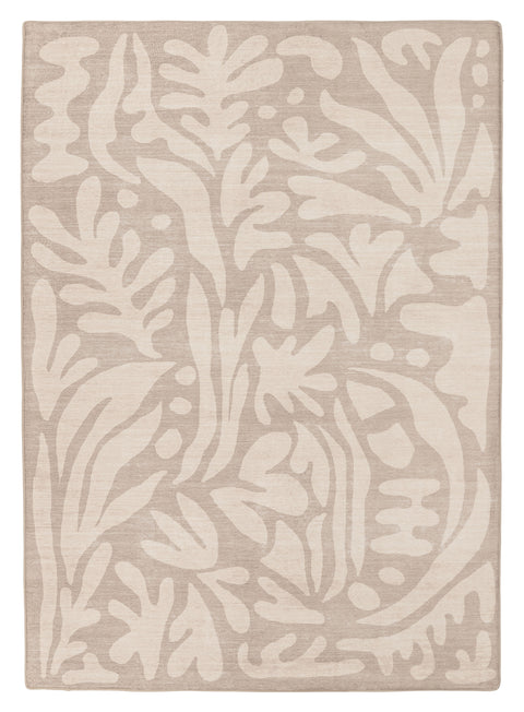 Viki Grey Beige Leaves Rollie Pollie Playmat