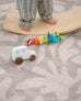 Viki Grey Beige Leaves Rollie Pollie Round Playmat