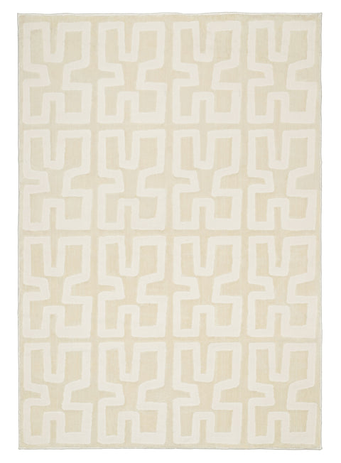 Villosa Textured Neutral Washable Rug