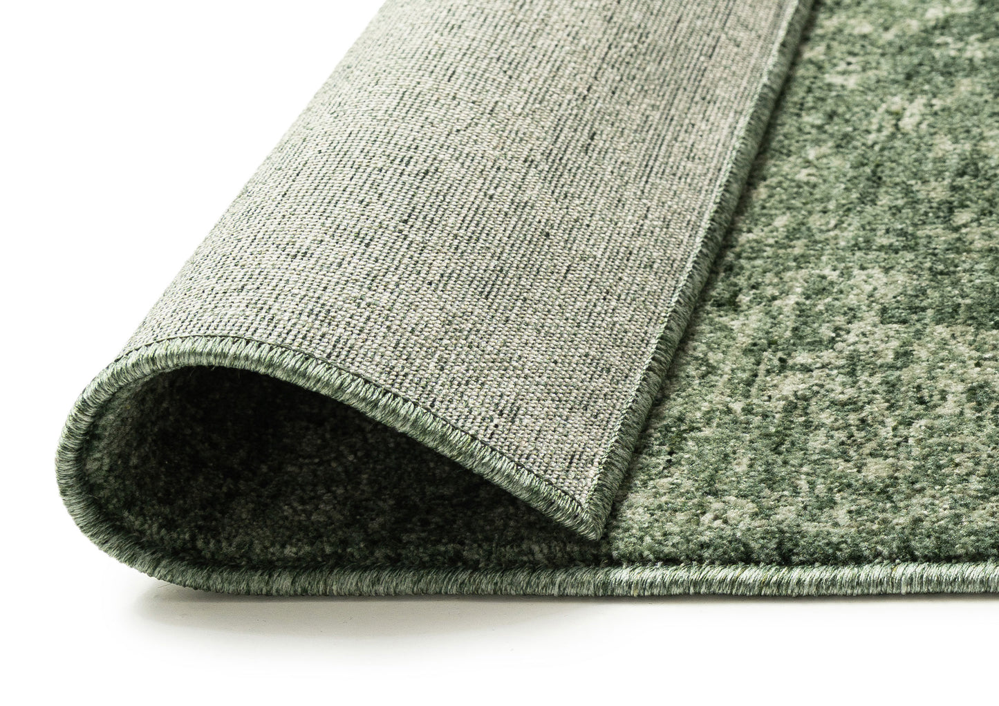 Vinchi Tonal Distressed Green Runner Rug