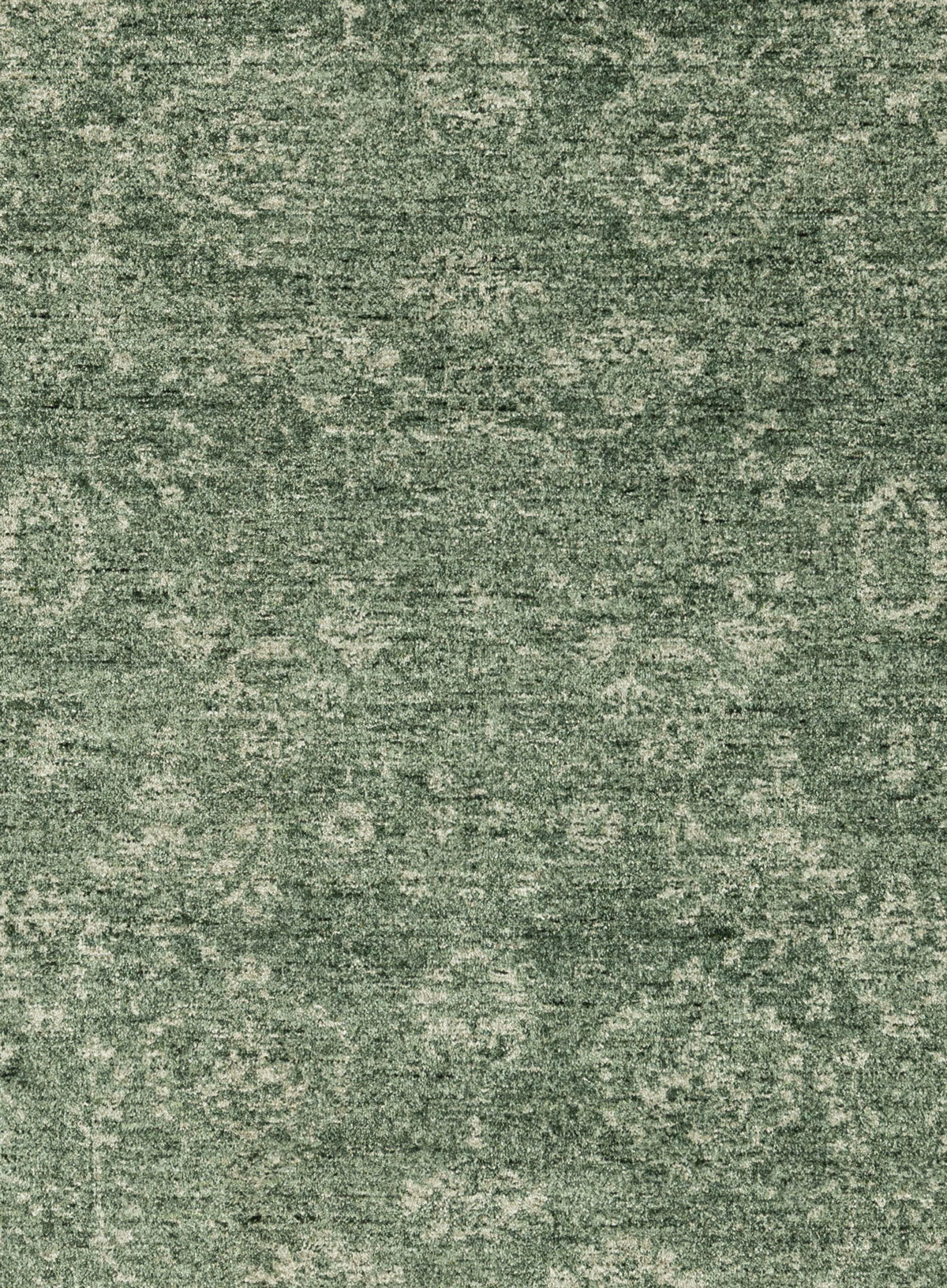 Vinchi Tonal Distressed Green Runner Rug
