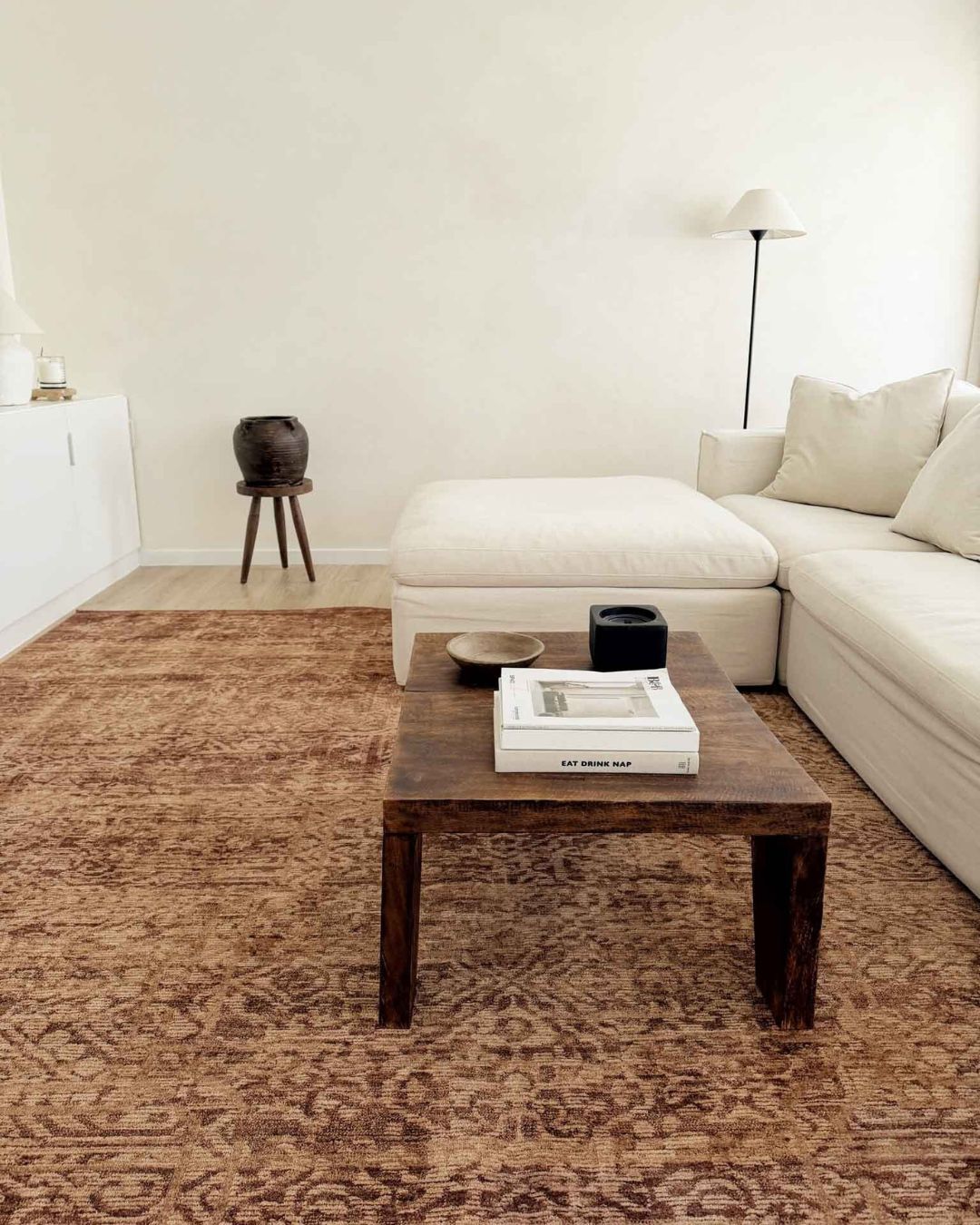 Violet Tonal Tobacco Brown Rug