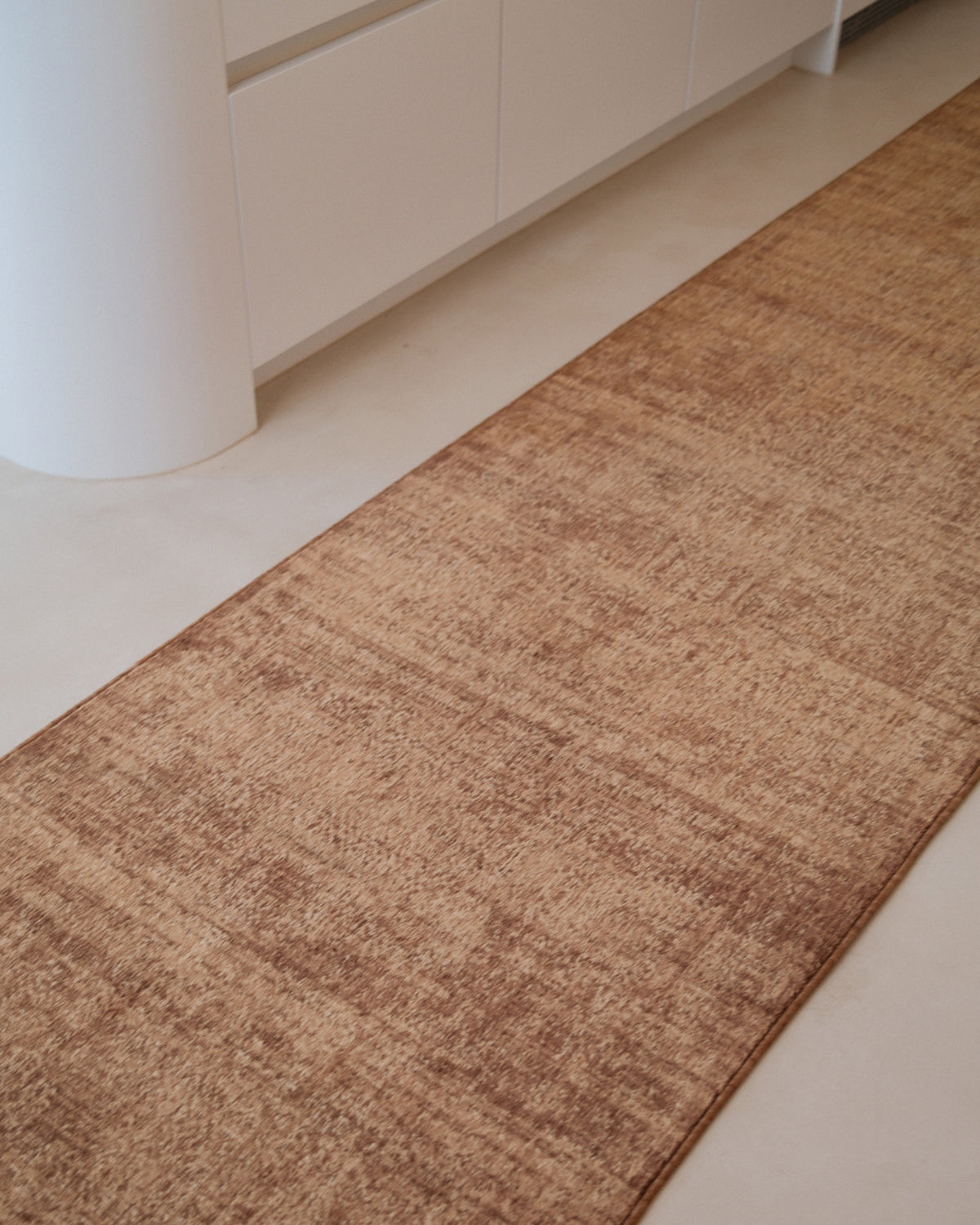 Violet Tonal Tobacco Brown Runner Rug