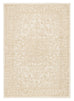 Waleska Ivory Taupe Medallion Tufted Wool Rug