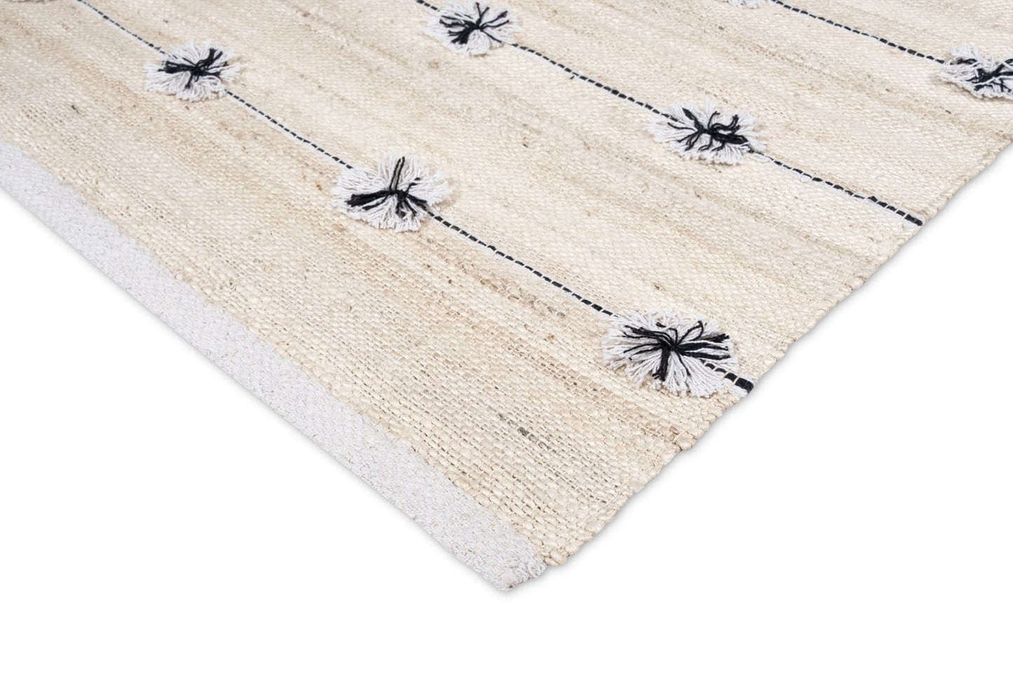 Willow Cream and Black Rug