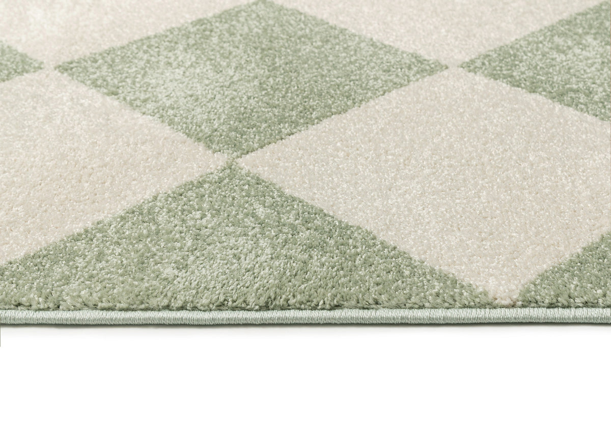 Winifred Green Harlequin Rug