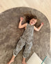 Winnie Taupe Brown Irregular Shape Washable Rug