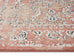 Yolanda Peach Terracotta Transitional Floral Motif Runner Rug