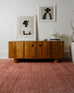 Yves Terracotta Sunset Minimal Washable Rug