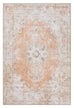 Zarina Orange and Beige Traditional Distressed Washable Rug *NO RETURNS UNLESS FAULTY