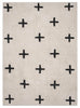 Zelia Black and Ivory Minimal Washable Berber Rug*NO RETURNS UNLESS FAULTY