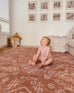 Zell Teracotta Brown Plush Rollie Pollie Playmat