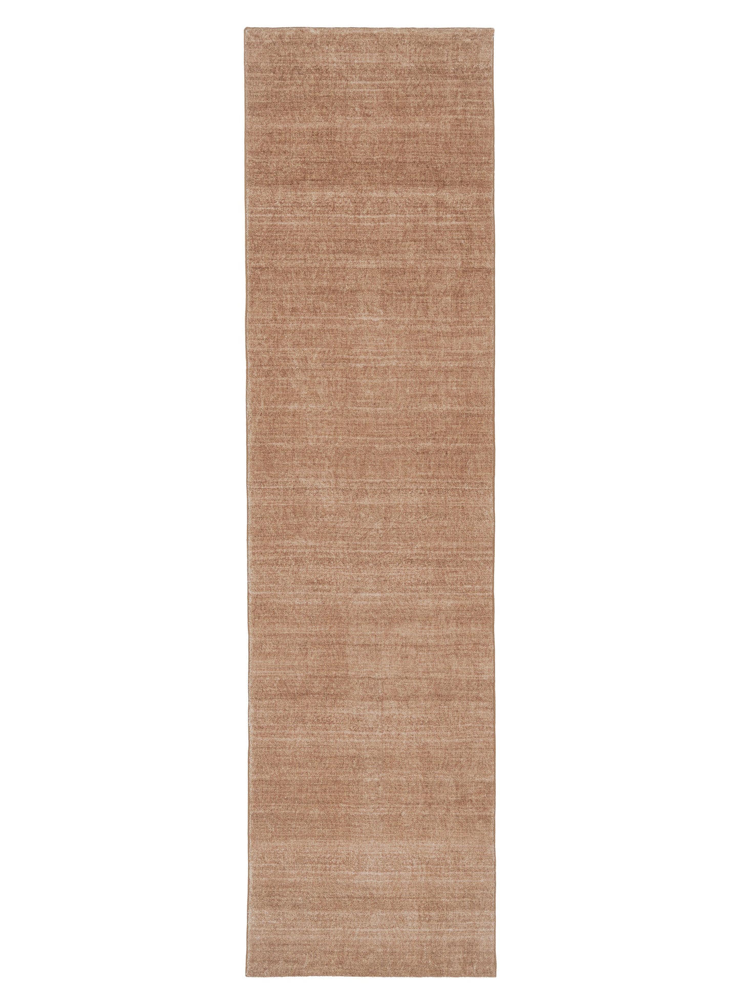 Zoey Brown Minimal Washable Runner Rug